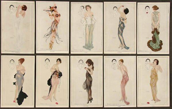 Order Artwork Replica Pierrot`s Love by Raphael Kirchner (1875-1917, Austria) | ArtsDot.com
