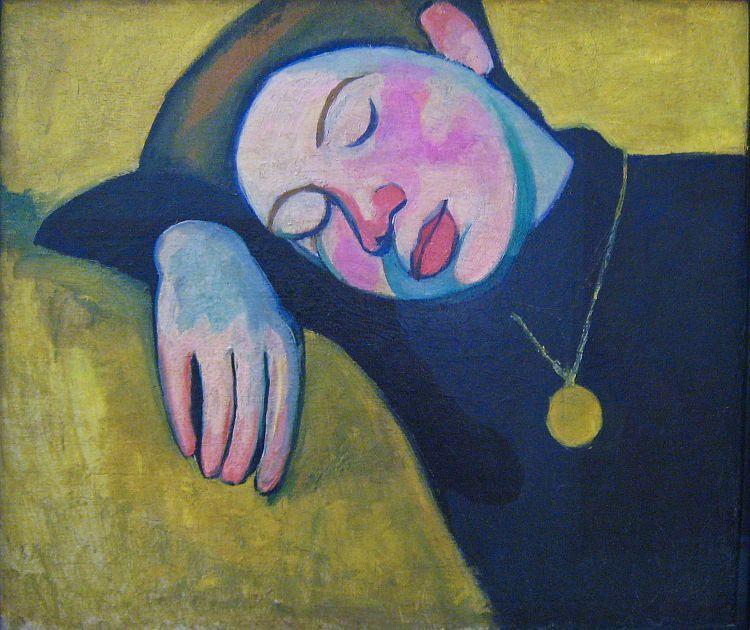 Buy Museum Art Reproductions Sleeping girl, 1907 by Sonia Delaunay (Sarah Ilinitchna Stern) (Inspired By) (1885-1979, Ukraine) | ArtsDot.com