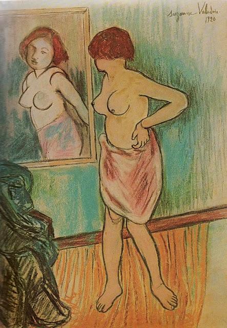 Order Paintings Reproductions Woman Looking at Herself in the Mirror, 1920 by Suzanne Valadon (1865-1938, France) | ArtsDot.com