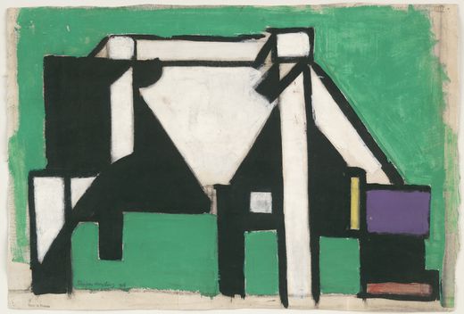 Buy Museum Art Reproductions Study for Composition VIII (The Cow), 1918 by Theo Van Doesburg (1883-1931, Netherlands) | ArtsDot.com