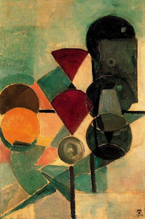 Order Paintings Reproductions Composition II (Still life), 1916 by Theo Van Doesburg (1883-1931, Netherlands) | ArtsDot.com