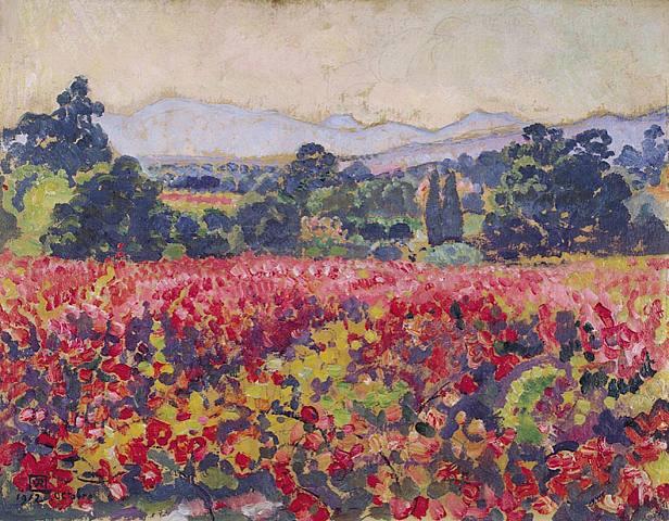 Order Artwork Replica The vines in Saint Clair, 1912 by Theo Van Rysselberghe (1862-1926, Belgium) | ArtsDot.com