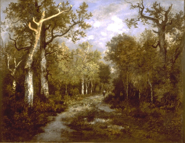 Order Artwork Replica The Forest of Fontainebleau, 1867 by Theodore Robinson (1852-1896, United States) | ArtsDot.com