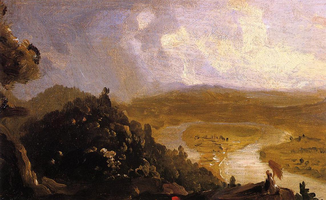 Order Oil Painting Replica Sketch for The Oxbow, 1836 by Thomas Cole (1801-1848, United Kingdom) | ArtsDot.com