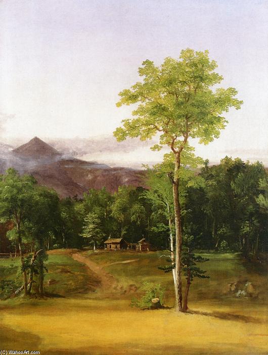 Order Art Reproductions Cabin in the Woods, North Conway, New Hampshire by Thomas Cole (1801-1848, United Kingdom) | ArtsDot.com