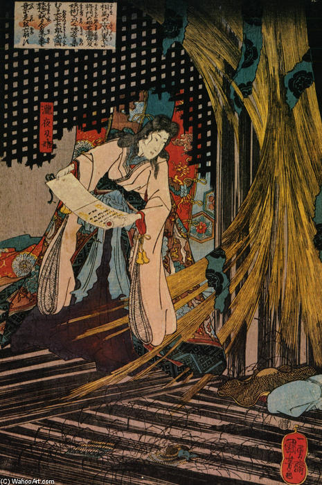 Buy Museum Art Reproductions A man by Utagawa Kuniyoshi (1797-1861, Japan) | ArtsDot.com