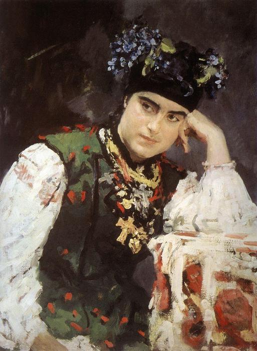 Order Oil Painting Replica Portrait of Sophia Dragomirova-Lukomskaya, 1889 by Valentin Alexandrovich Serov (1865-1911, Russia) | ArtsDot.com