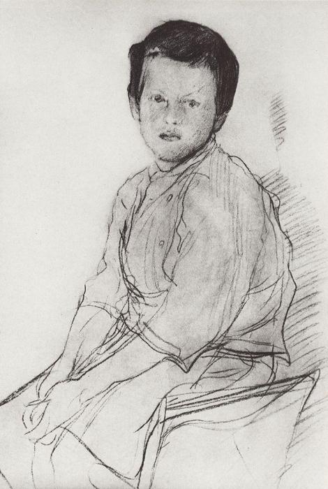 Buy Museum Art Reproductions Misha Serov by Valentin Alexandrovich Serov (1865-1911, Russia) | ArtsDot.com