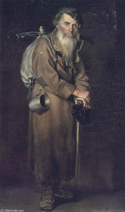 Order Artwork Replica Wanderer, 1870 by Vasily Grigoryevich Perov (1833-1882, Russia) | ArtsDot.com