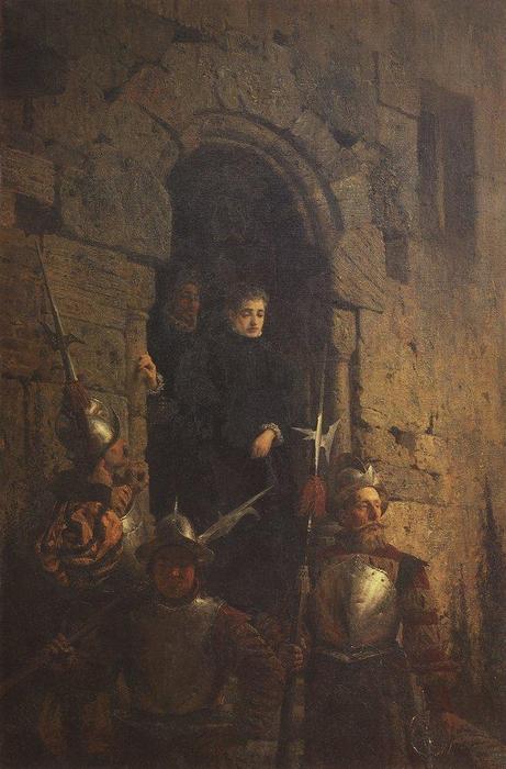 Buy Museum Art Reproductions The Arrest of a Huguenot, 1875 by Vasily Polenov (1844-1927, Russia) | ArtsDot.com