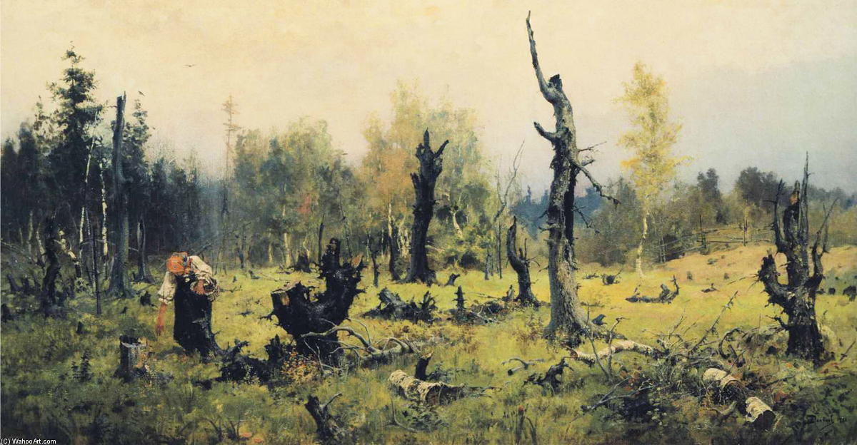 Order Artwork Replica The Burnt Forest, 1881 by Vasily Dmitrievich Polenov (1844-1927) | ArtsDot.com