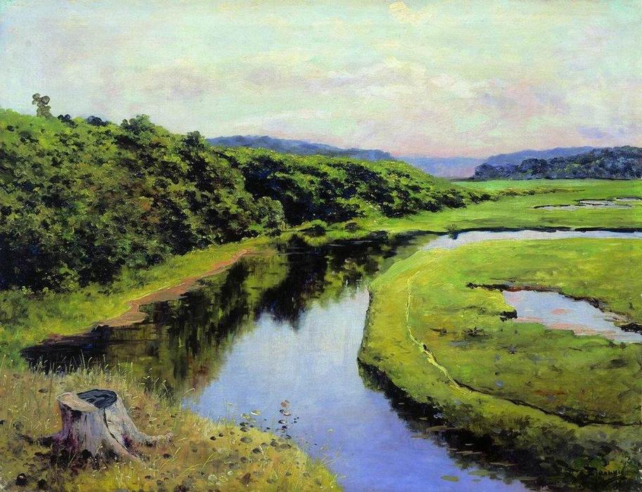 Order Paintings Reproductions Klyazma River. Zhukovka., 1888 by Vasily Dmitrievich Polenov (1844-1927) | ArtsDot.com