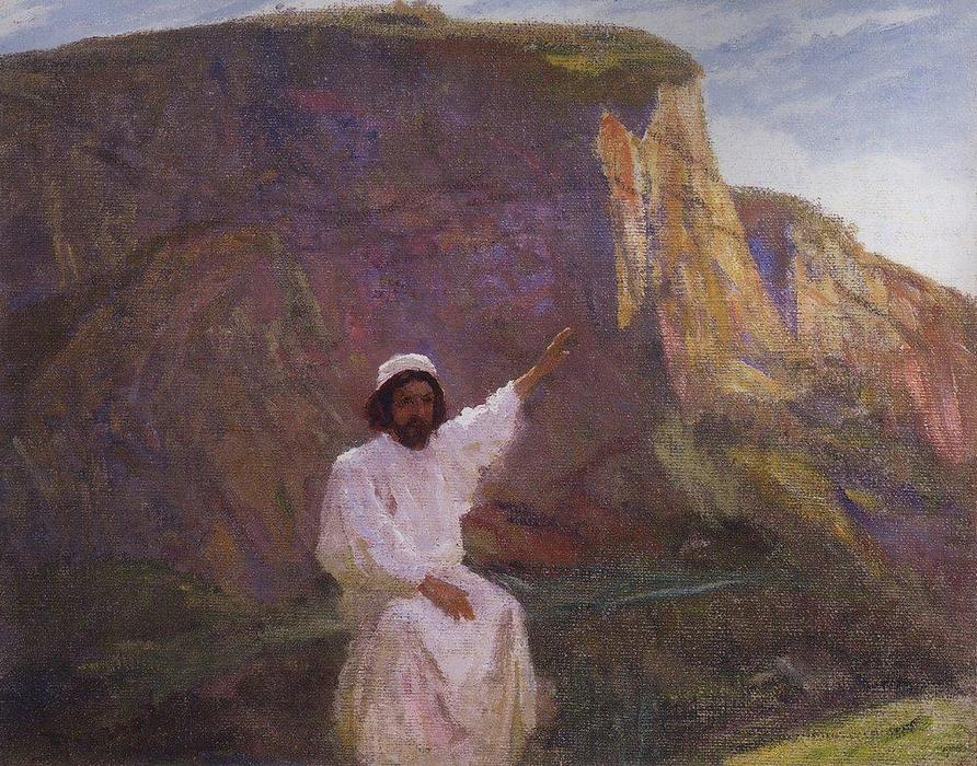 Order Art Reproductions Palestine. Sermon on the Mount., 1900 by Vasily Polenov (1844-1927, Russia) | ArtsDot.com