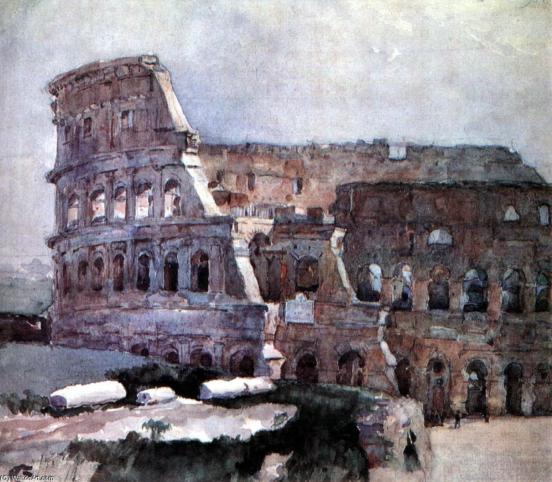 Order Oil Painting Replica Colosseum, 1884 by Vasili Ivanovich Surikov (1848-1916, Russia) | ArtsDot.com