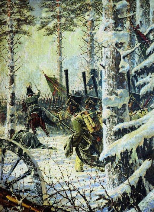Order Paintings Reproductions Bayonet Charge. Hurrah-Hurrah, 1895 by Vasily Vasilevich Vereshchagin (1842-1904, Russia) | ArtsDot.com