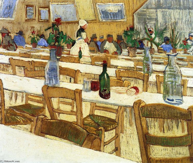 Order Art Reproductions Interior of a Restaurant, 1887 by Vincent Van Gogh (1853-1890, Netherlands) | ArtsDot.com