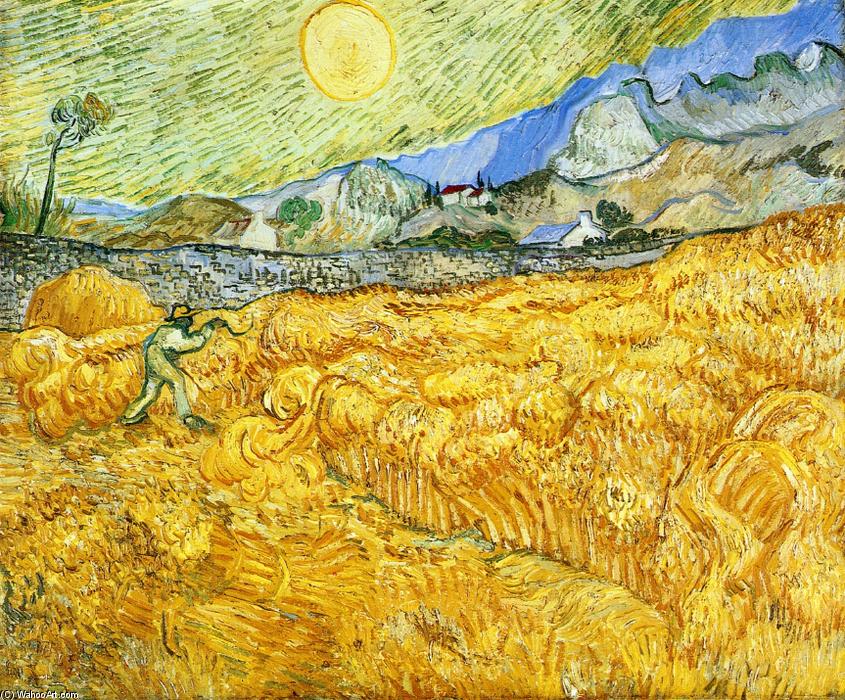 Order Paintings Reproductions The Reaper, 1889 by Vincent Van Gogh (1853-1890, Netherlands) | ArtsDot.com
