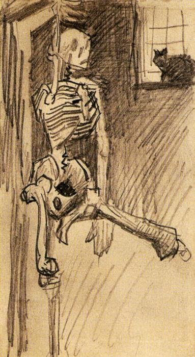 Order Artwork Replica Skeleton, 1886 by Vincent Van Gogh (1853-1890, Netherlands) | ArtsDot.com