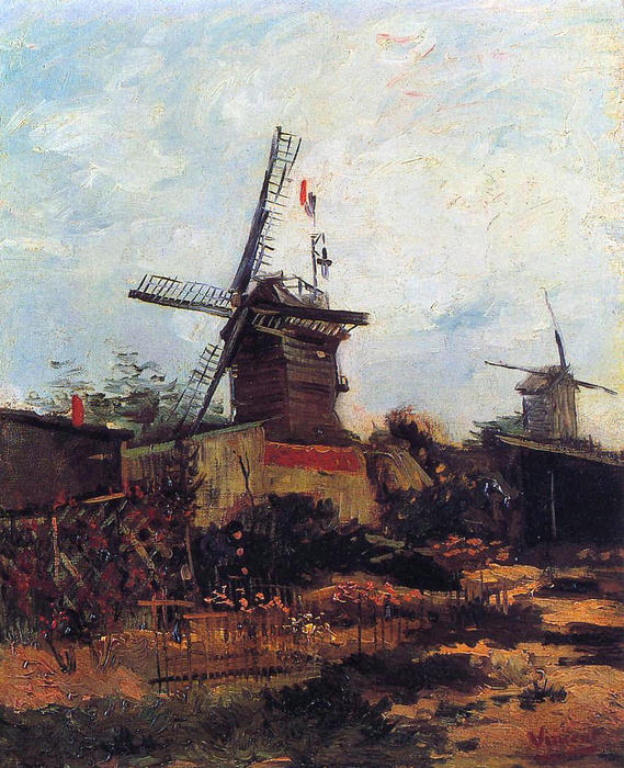 Order Oil Painting Replica The Mill of Blute End, 1886 by Vincent Van Gogh (1853-1890, Netherlands) | ArtsDot.com