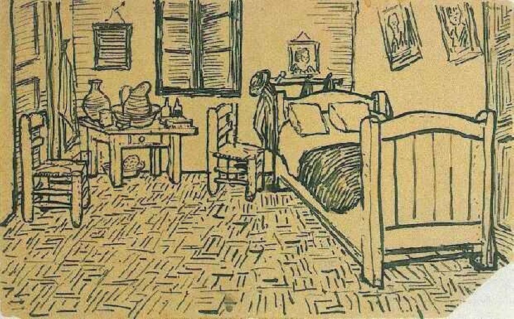 Order Oil Painting Replica Vincent`s Bedroom in Arles, 1888 by Vincent Van Gogh (1853-1890, Netherlands) | ArtsDot.com