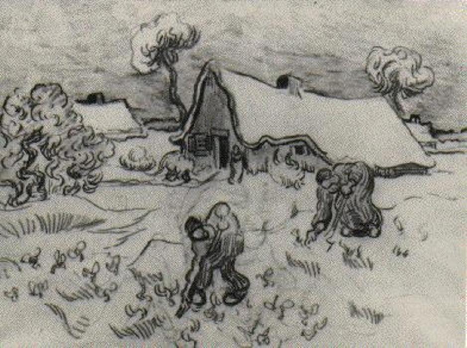 Buy Museum Art Reproductions Sketch of Diggers and Other Figures, 1890 by Vincent Van Gogh (1853-1890, Netherlands) | ArtsDot.com