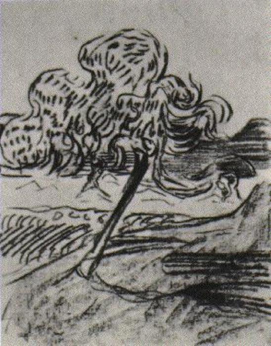 Order Artwork Replica Study of a Fruit Tree, 1890 by Vincent Van Gogh (1853-1890, Netherlands) | ArtsDot.com