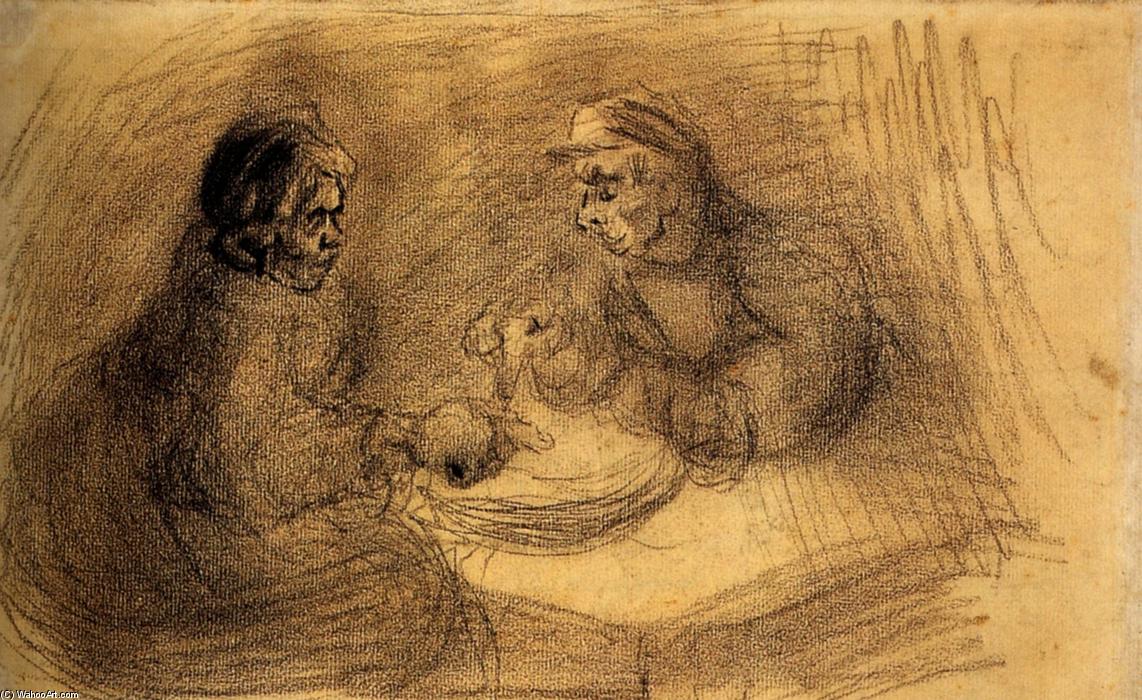 Buy Museum Art Reproductions Man and Woman Sharing a Meal, 1885 by Vincent Van Gogh (1853-1890, Netherlands) | ArtsDot.com