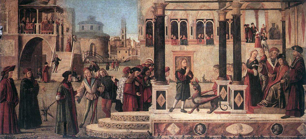 Buy Museum Art Reproductions The Miracle of St. Tryphonius, 1507 by Vittore Carpaccio (1465-1526, Italy) | ArtsDot.com