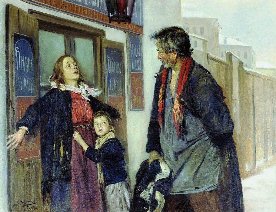 Order Oil Painting Replica I will not!, 1892 by Vladimir Yegorovich Makovsky (1846-1920, Russia) | ArtsDot.com