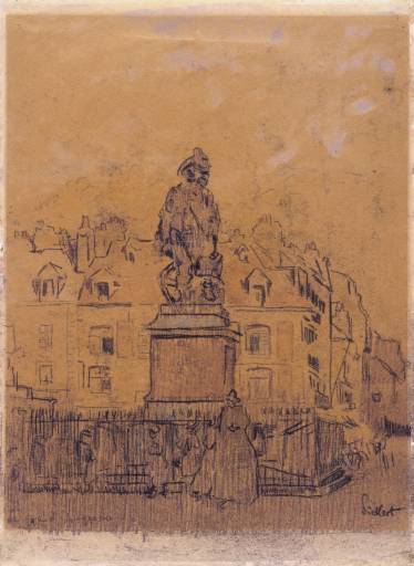 Order Oil Painting Replica Sketch for `The Statue of Duquesne, Dieppe`, 1902 by Walter Richard Sickert (1860-1942, Germany) | ArtsDot.com