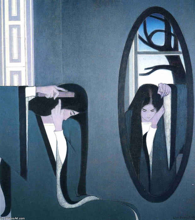 The Mirror, 1981 by Will Barnet (1911-2012, United States) Will Barnet | ArtsDot.com