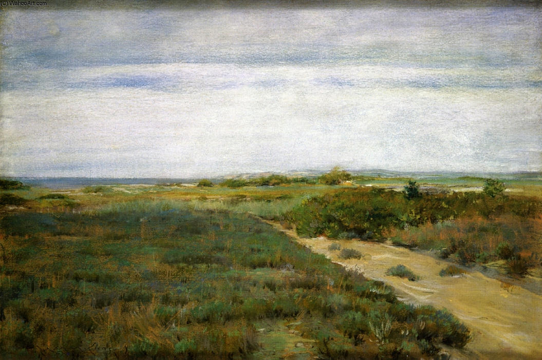 Order Oil Painting Replica Near the Sea (aka Shinnecock), 1895 by William Merritt Chase (1849-1916, United States) | ArtsDot.com