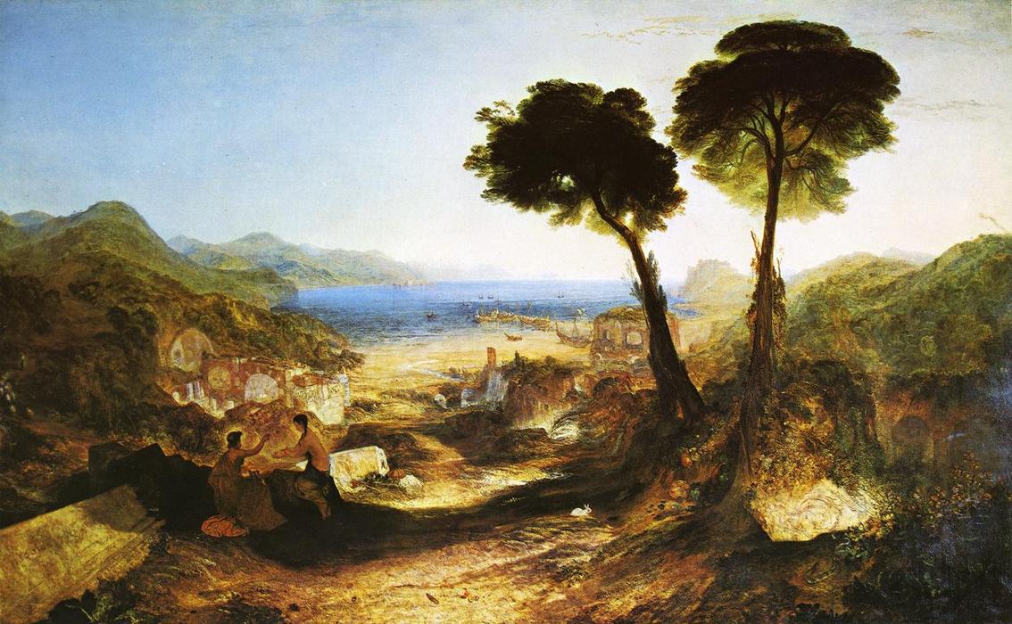 Order Art Reproductions The Bay of Baiae, with Apollo and the Sibyl, 1823 by William Turner (1775-1851, United Kingdom) | ArtsDot.com