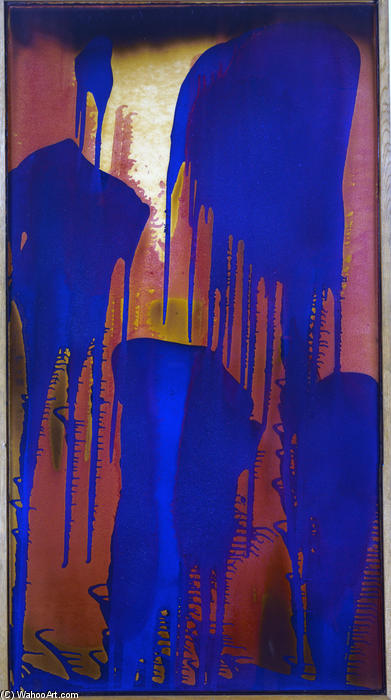 Order Oil Painting Replica Untitled Fire-Color Painting, 1962 by Yves Klein (Inspired By) (1928-1962, France) | ArtsDot.com