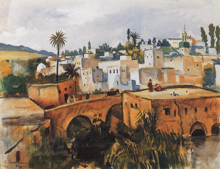 Order Oil Painting Replica Thes. Morocco, 1932 by Zinaida Serebriakova (Inspired By) (1884-1967, Ukraine) | ArtsDot.com