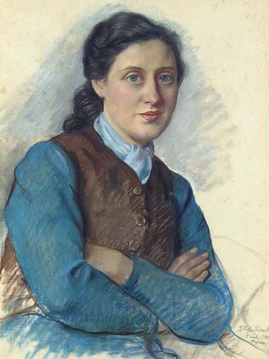 Buy Museum Art Reproductions Portrait of Mrs Beilitz, 1941 by Zinaida Serebriakova (Inspired By) (1884-1967, Ukraine) | ArtsDot.com