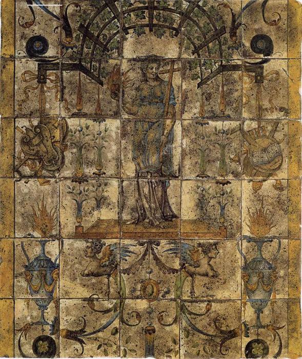 Buy Museum Art Reproductions Ceramic Floor, 1557 by Masséot Abaquesne (1500-1564, France) | ArtsDot.com