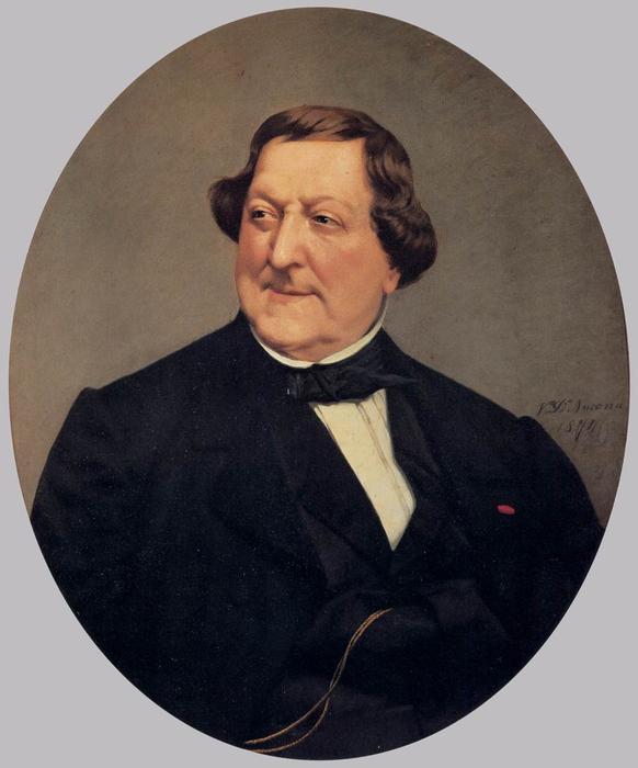Buy Museum Art Reproductions Portrait of Gioacchino Rossini, 1874 by Vito D' Ancona (1825-1884, Italy) | ArtsDot.com