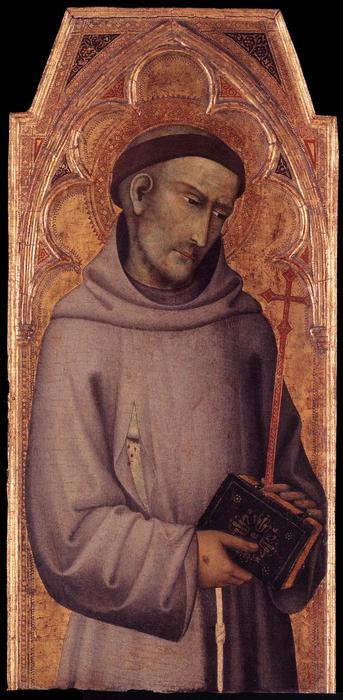 Order Oil Painting Replica St Francis of Assisi, 1355 by Andrea Di Vanni D'andrea (1332-1414, Italy) | ArtsDot.com