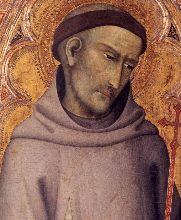 Order Art Reproductions St Francis of Assisi (detail), 1355 by Andrea Di Vanni D'andrea (1332-1414, Italy) | ArtsDot.com
