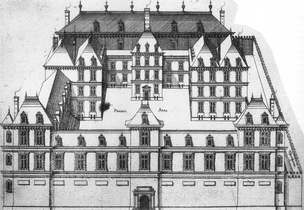 Order Paintings Reproductions Design for a Town House, 1559 by Jacques I Androuet Du Cerceau (The Elder) (1515-1584) | ArtsDot.com