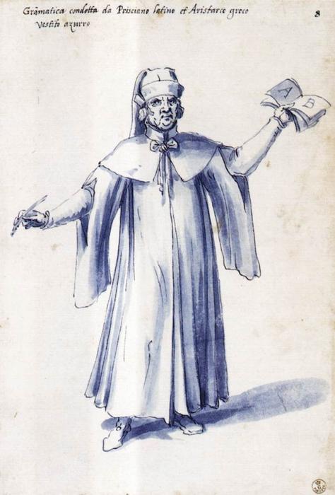 Order Oil Painting Replica Costume of the allegorical figure ''Grammar'', 1585 by Giuseppe Arcimboldo (1527-1593, Italy) | ArtsDot.com
