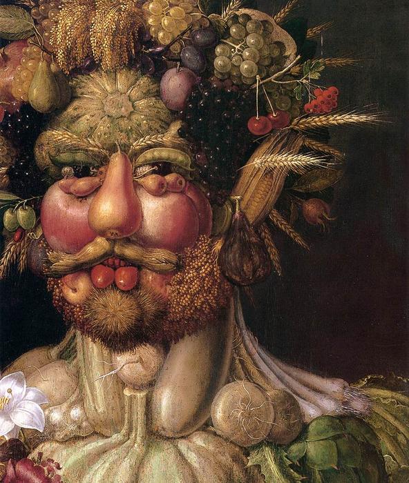 順序 絵画のコピー Vertumnus (詳細), 1591 バイ Giuseppe Arcimboldo (1527-1593, Italy) | ArtsDot.com