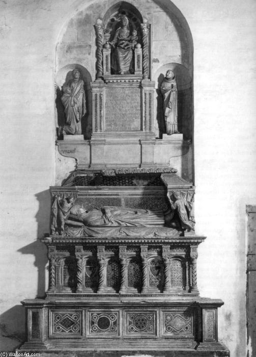 Order Oil Painting Replica Tomb of Cardinal de Braye by Arnolfo Di Cambio (1245-1310, Italy) | ArtsDot.com