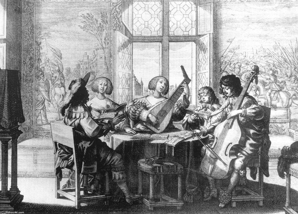 Order Art Reproductions Musical Society, 1635 by Abraham Bosse (1604-1676, France) | ArtsDot.com