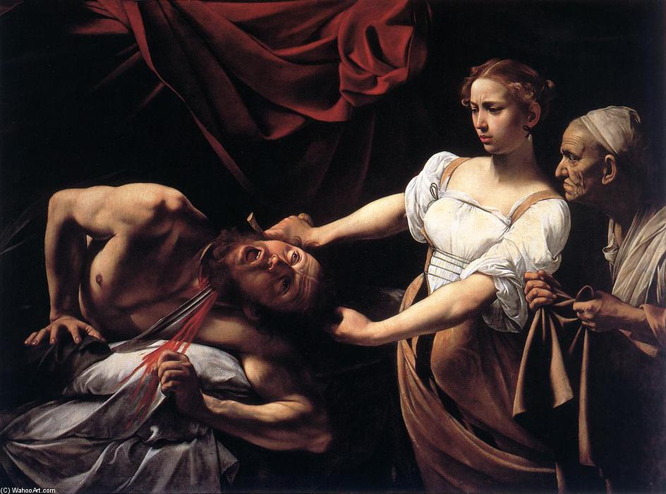 Order Oil Painting Replica Judith Beheading Holofernes, 1598 by Caravaggio (Michelangelo Merisi) (1571-1610, Spain) | ArtsDot.com