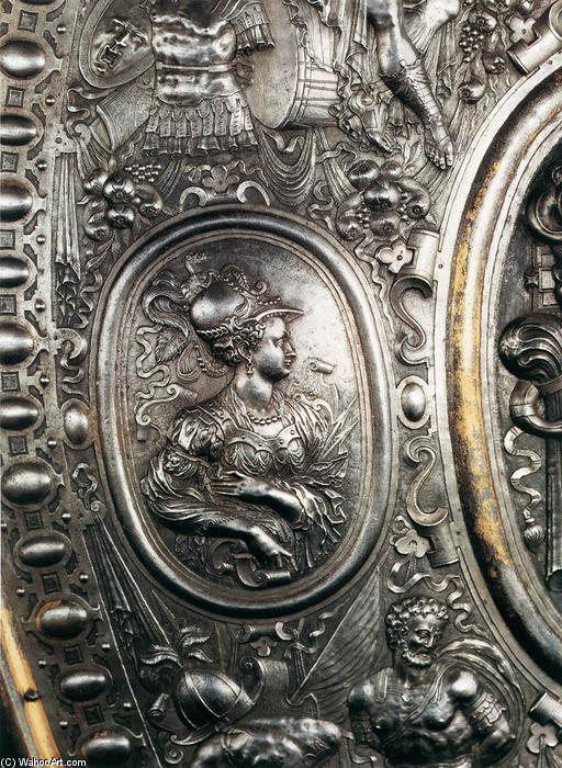 Order Oil Painting Replica Shield for Francesco I de` Medici (detail), 1570 by Benvenuto Cellini (1500-1571, Italy) | ArtsDot.com