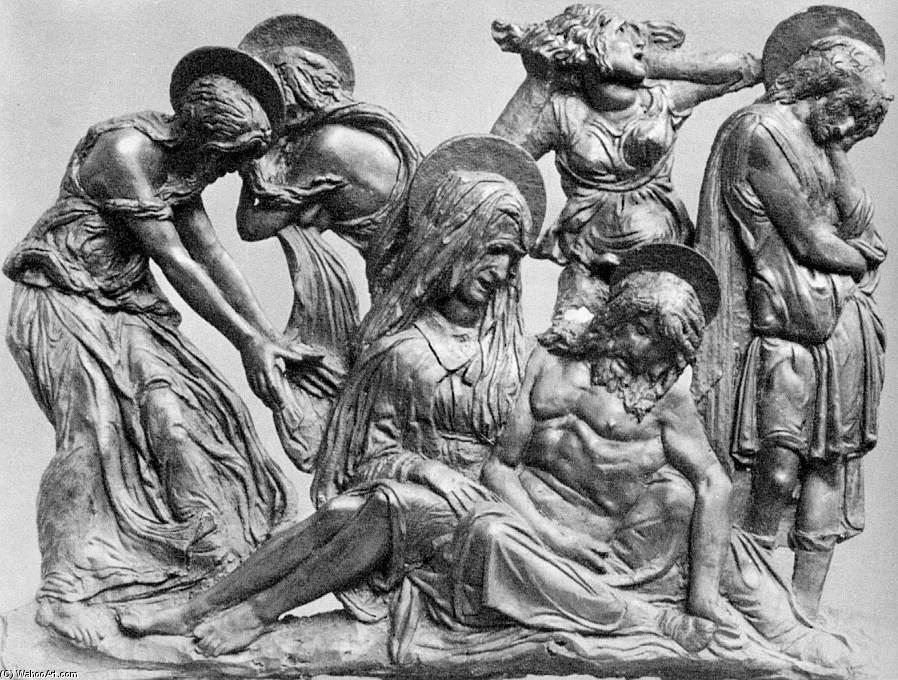Ordem Reproduções De Arte Lamentação sobre o Cristo Morto por Donatello (1386-1466, Italy) | ArtsDot.com