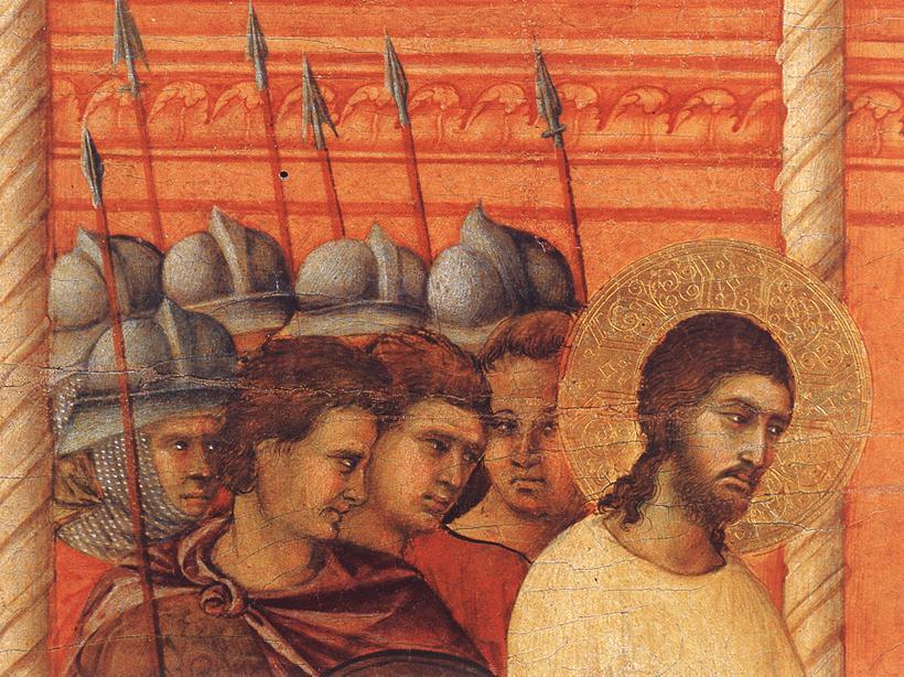 Order Oil Painting Replica Christ Before Pilate Again (detail), 1308 by Duccio Di Buoninsegna (1255-1319, Italy) | ArtsDot.com