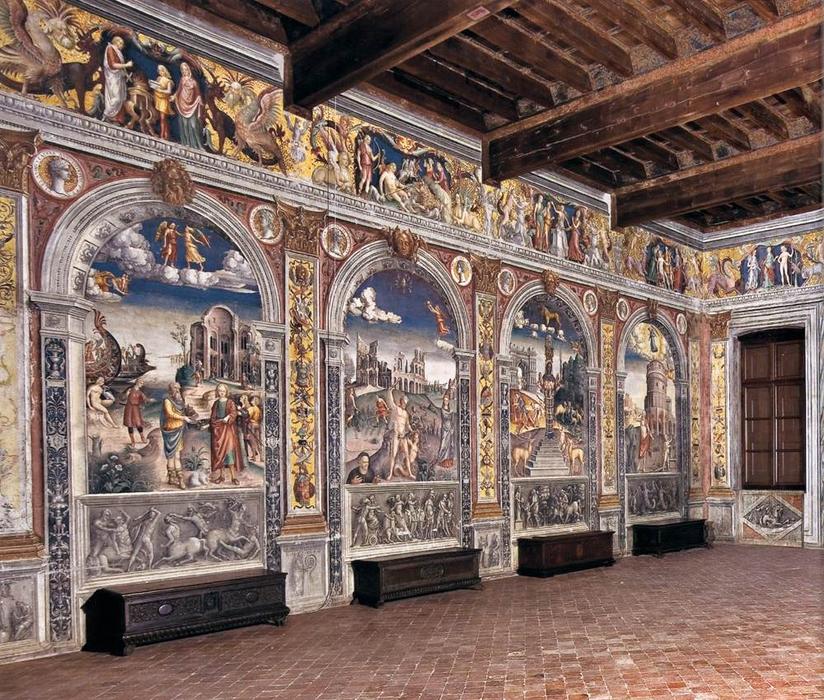 Order Art Reproductions View of the Sala dello Zodiaco, 1515 by Giovanni Maria Falconetto (1468-1535, Italy) | ArtsDot.com